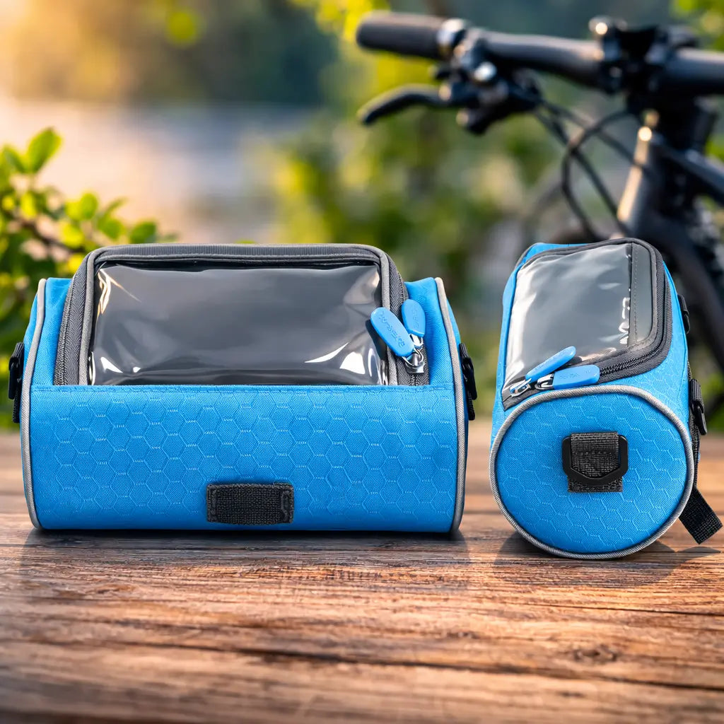 Fahrradlenkertasche mit Handyhalterung und Touchscreen-Funktion