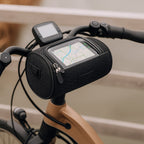 Fahrradlenkertasche mit Handyhalterung und Touchscreen-Funktion