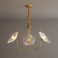 Glas-Pendelleuchte „Lotusblume“