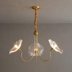 Glas-Pendelleuchte „Lotusblume“