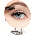 Round Magnifying Makeup Mirror with Foldable Stand
