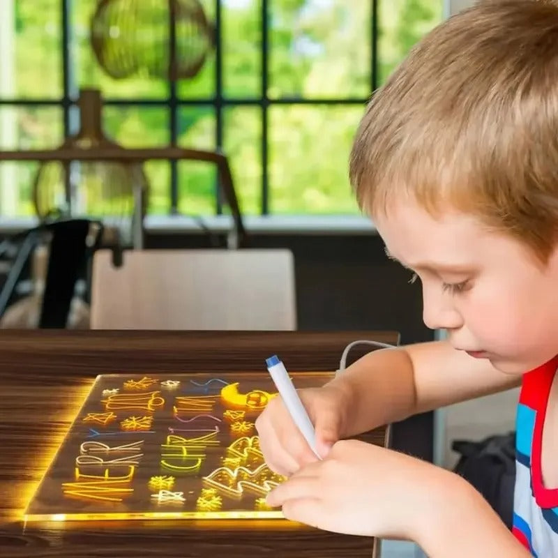 LED Glowing Drawing Board for Kids