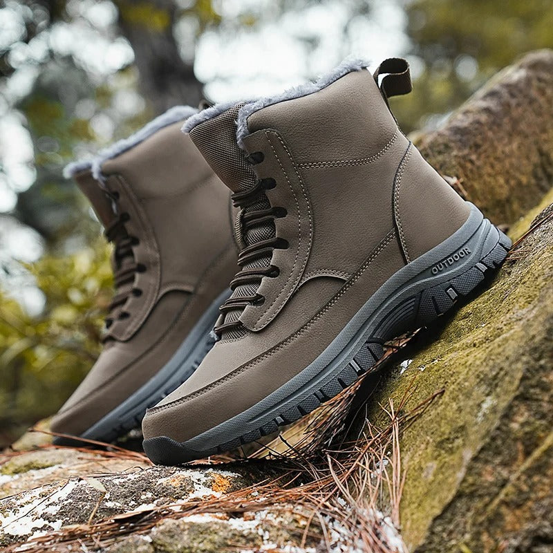 Lace-Up Mid-Top Outdoor Boots
