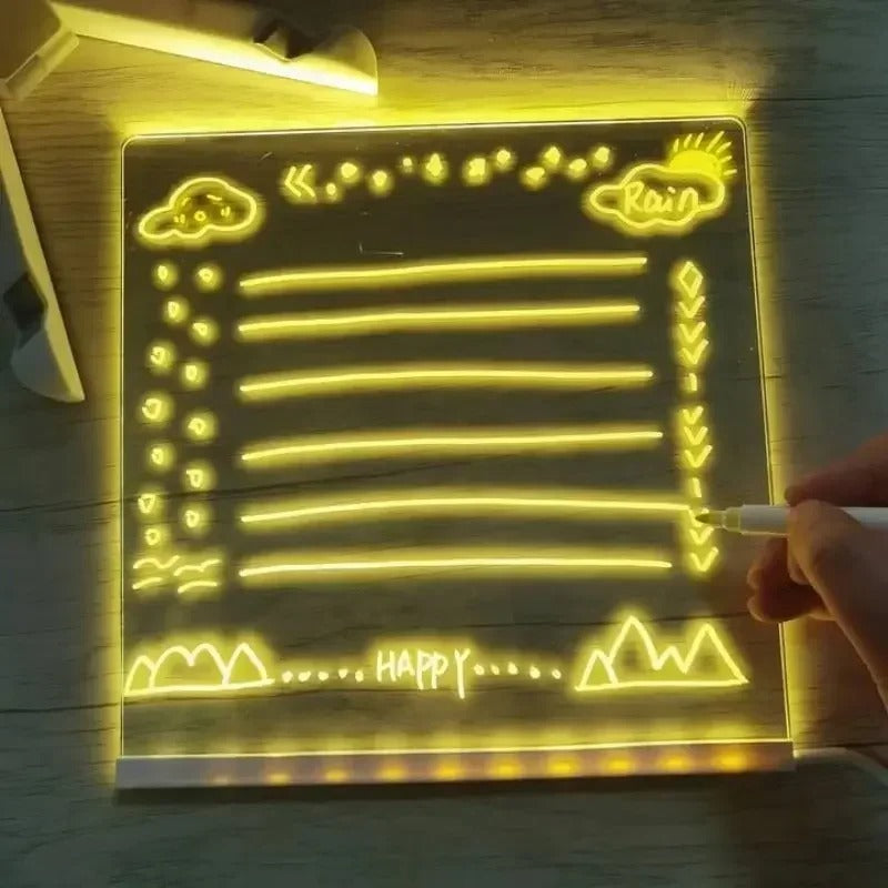 LED Glowing Drawing Board for Kids