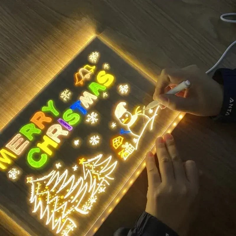 LED Glowing Drawing Board for Kids