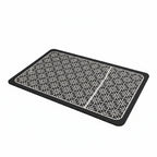 Absorbent Geometric Dish Drying Mat with Non-Slip Backing