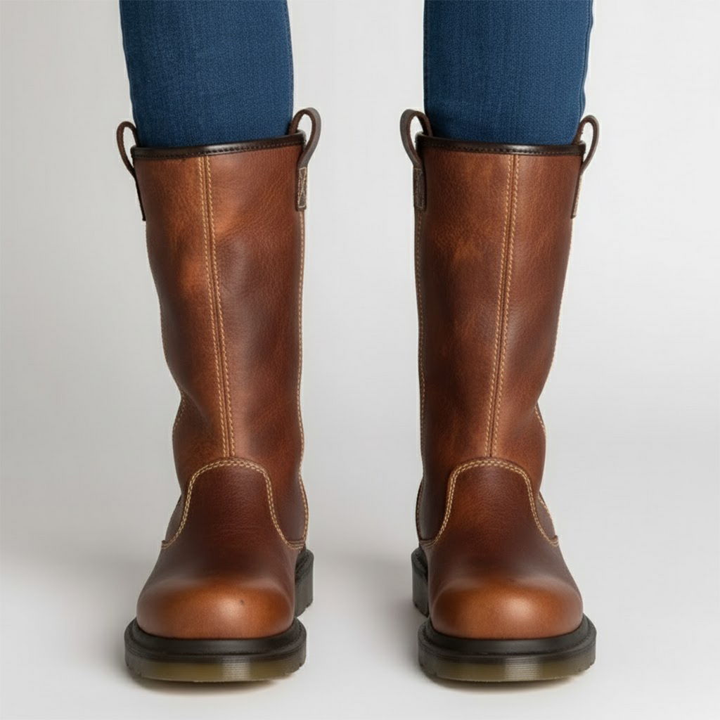 Arbejdsstøvler til kvinder med skaft til midt på læggen