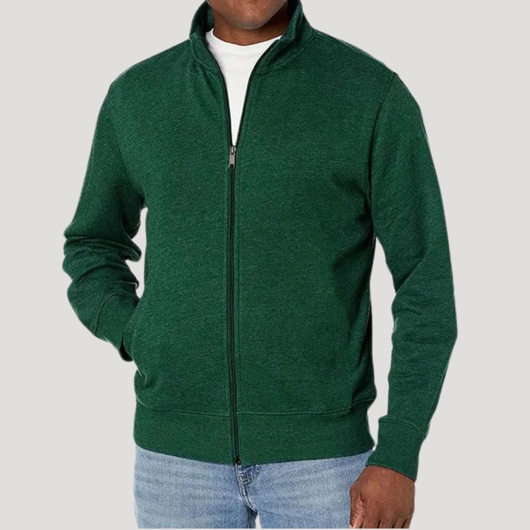 Men’s Full-Zip Stand Collar Jacket
