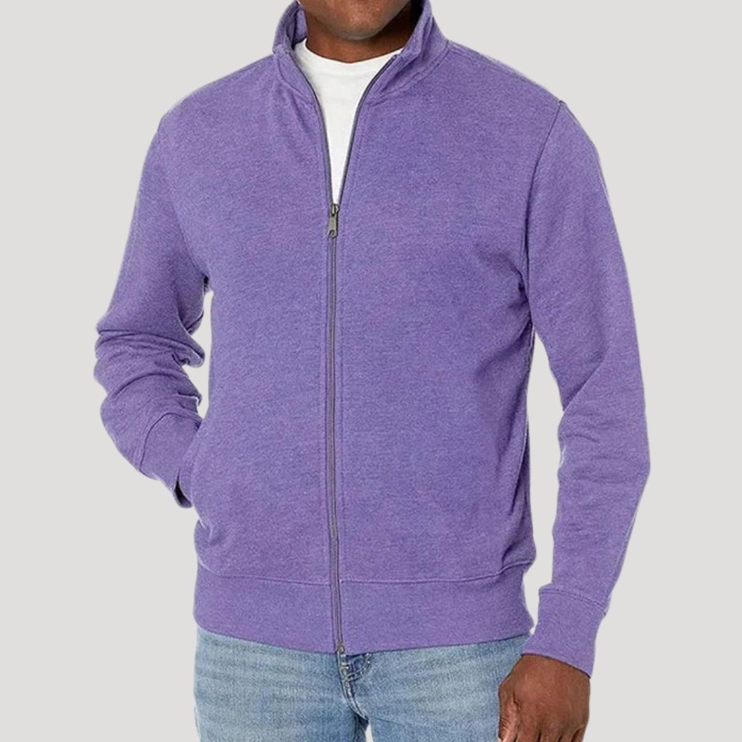 Men’s Full-Zip Stand Collar Jacket