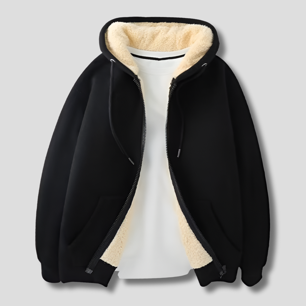 Men’s Fleece-Lined Zip Hoodie