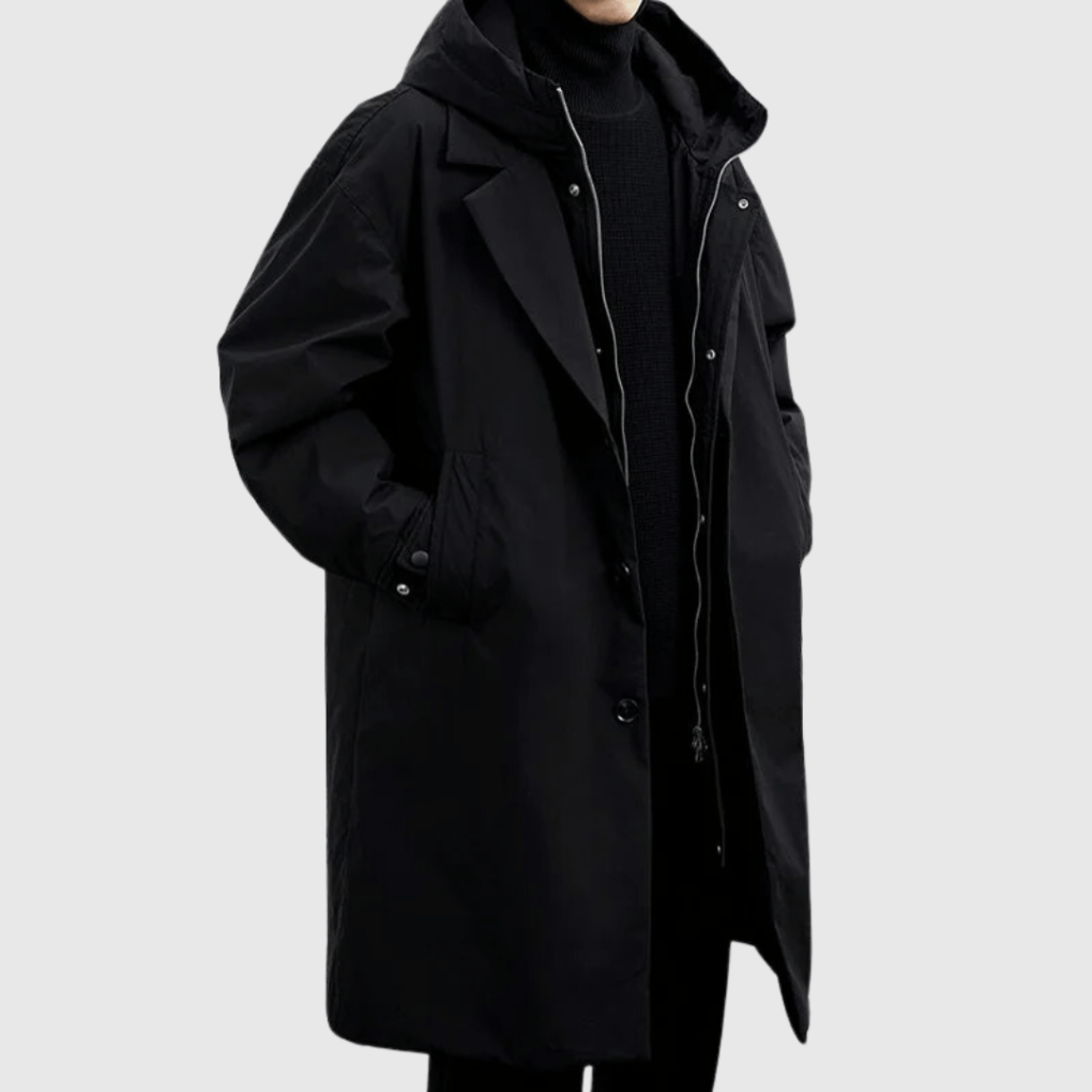 Men’s Hooded Longline Coat