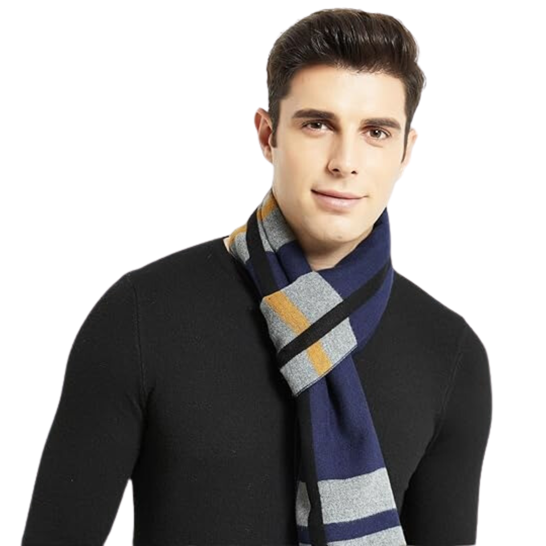 Ternet strikket halstørklæde