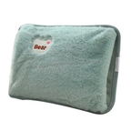 Housse de coussin en polaire motif ours