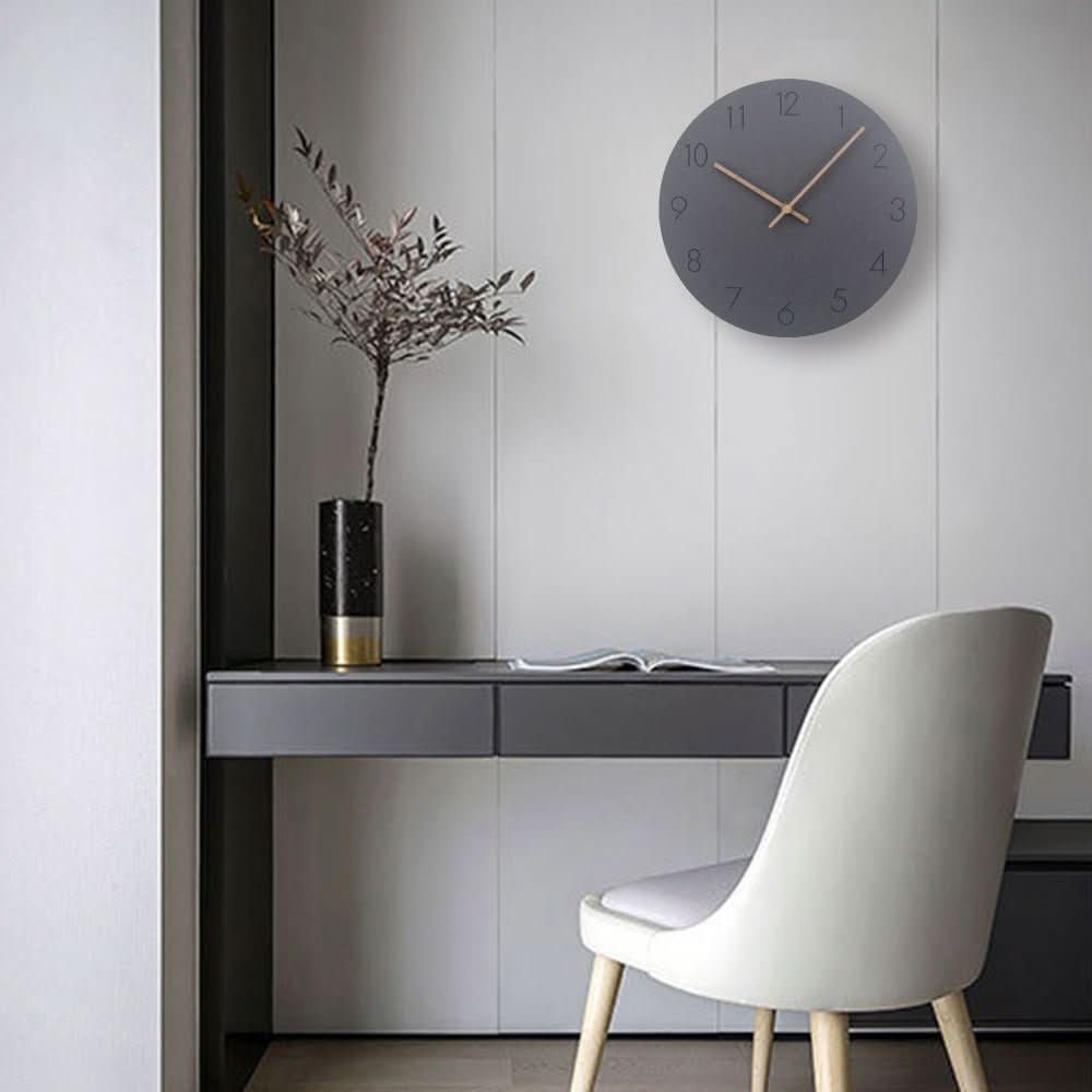 Minimalistisk skandinavisk vægur