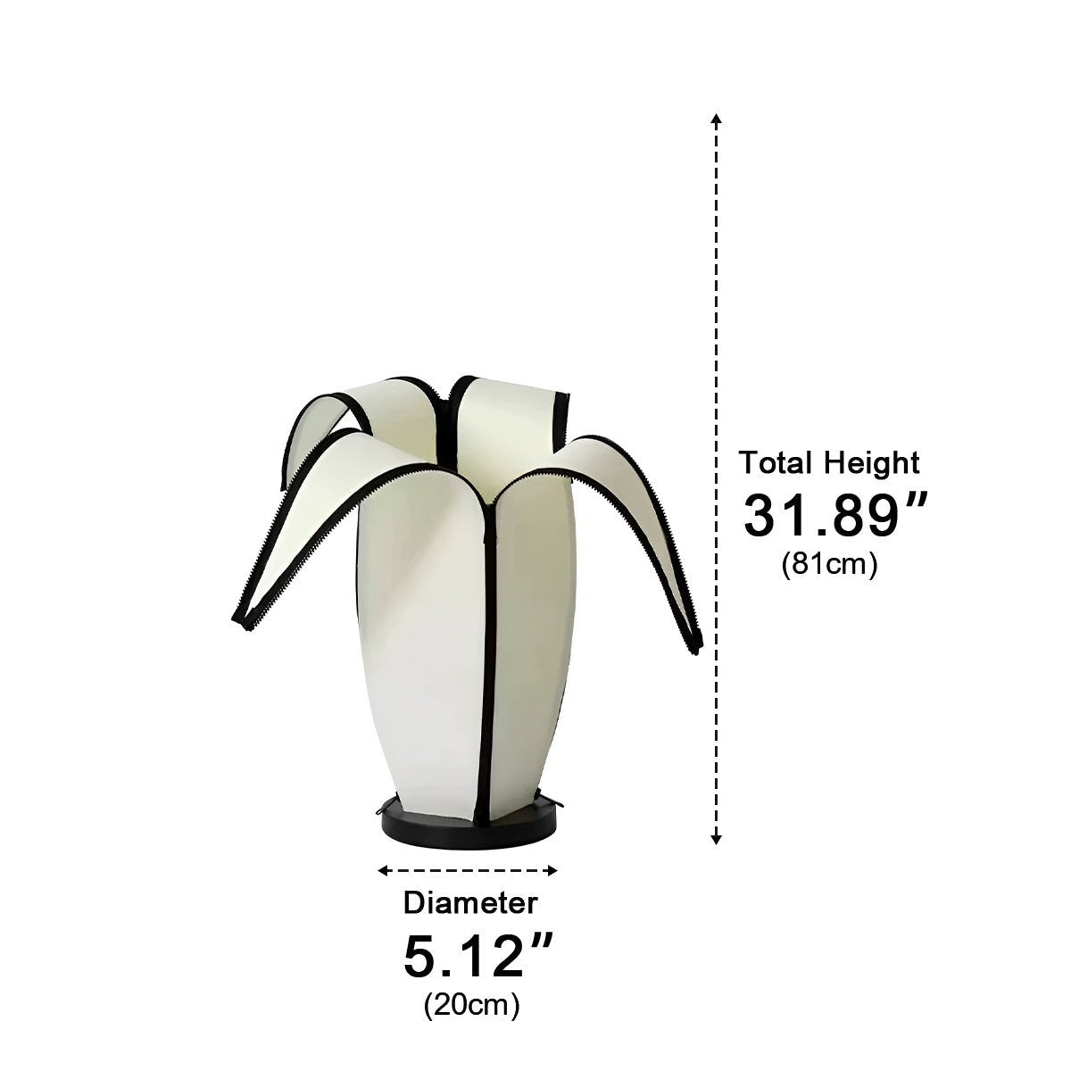 Podłogowa lampa LED ze ściemnianiem w kształcie banana