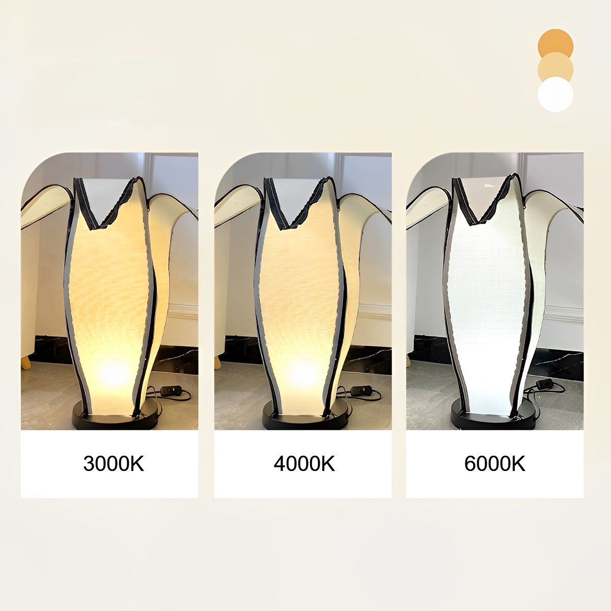 Podłogowa lampa LED ze ściemnianiem w kształcie banana