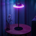 Lampa stołowa LED reagująca na muzykę, z motywem galaktyki