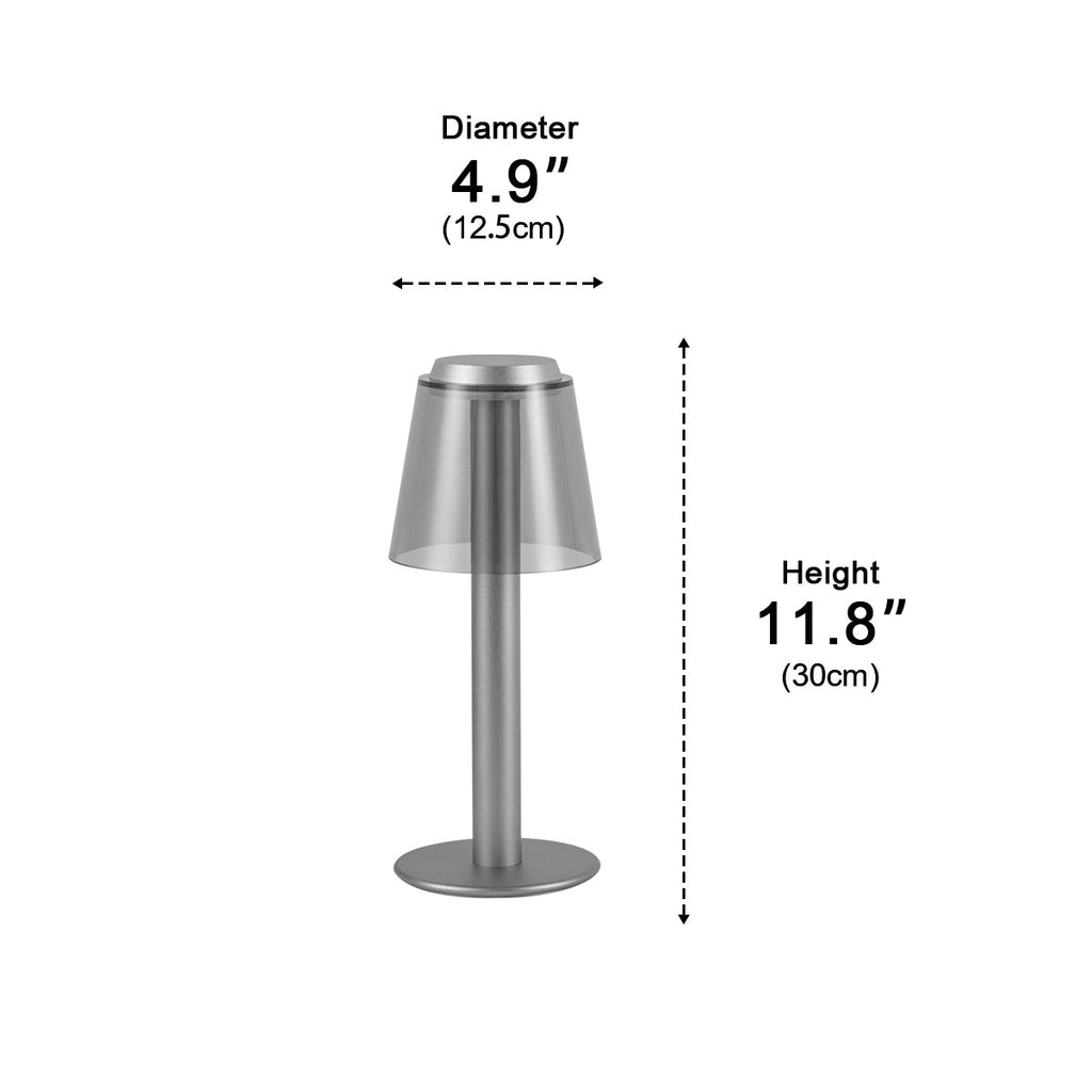 Rechargeable Mushroom LED Table Lamp with Touch Dimming