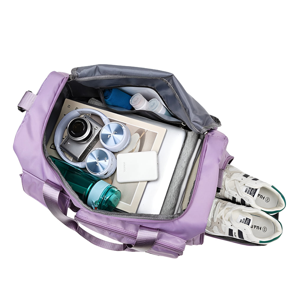 Bolso de viaje y deporte con múltiples bolsillos