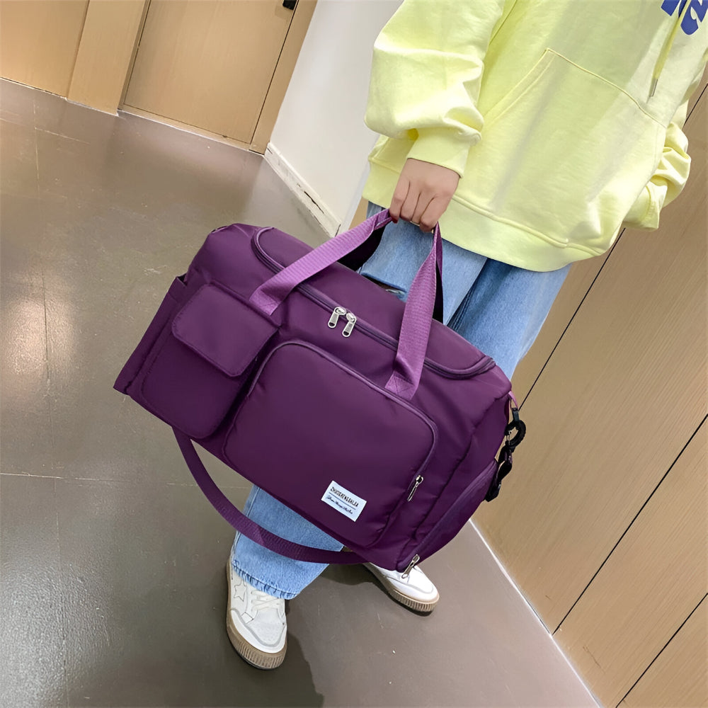 Bolso de viaje y deporte con múltiples bolsillos