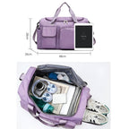 Bolso de viaje y deporte con múltiples bolsillos