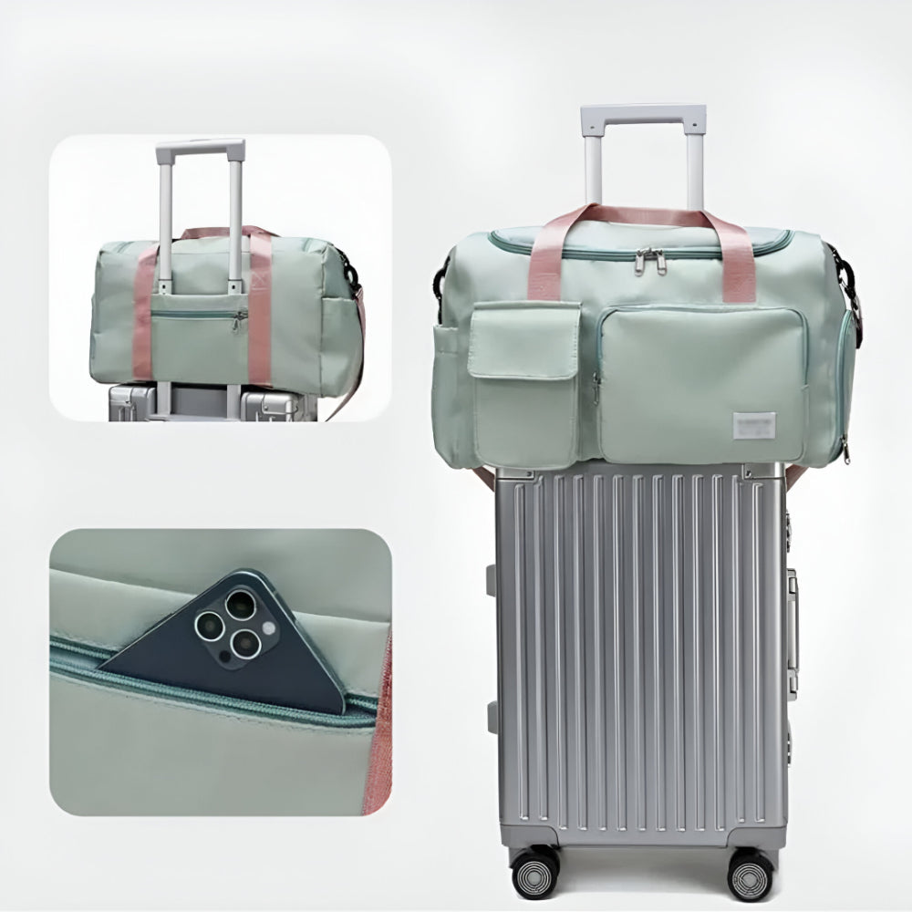 Bolso de viaje y deporte con múltiples bolsillos