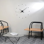 Minimalistyczny bezramkowy zegar ścienny z mechanizmem kwarcowym