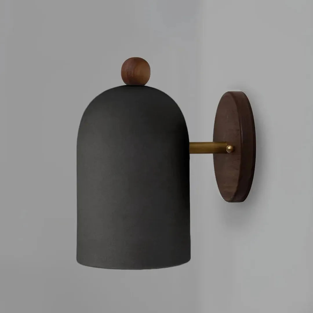 Walnut Wood LED Wall Lamp with Adjustable Colour Temperature