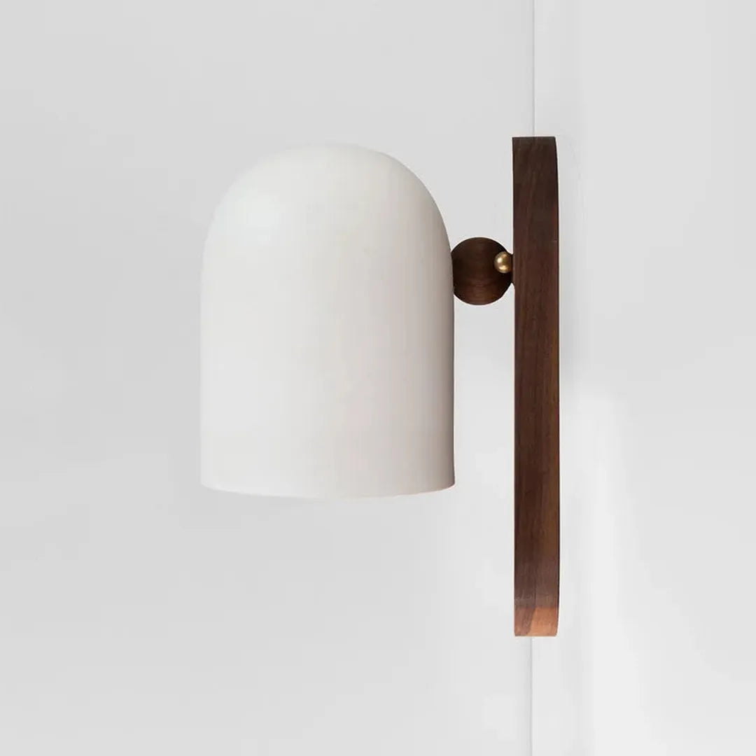 Walnut Wood LED Wall Lamp with Adjustable Colour Temperature