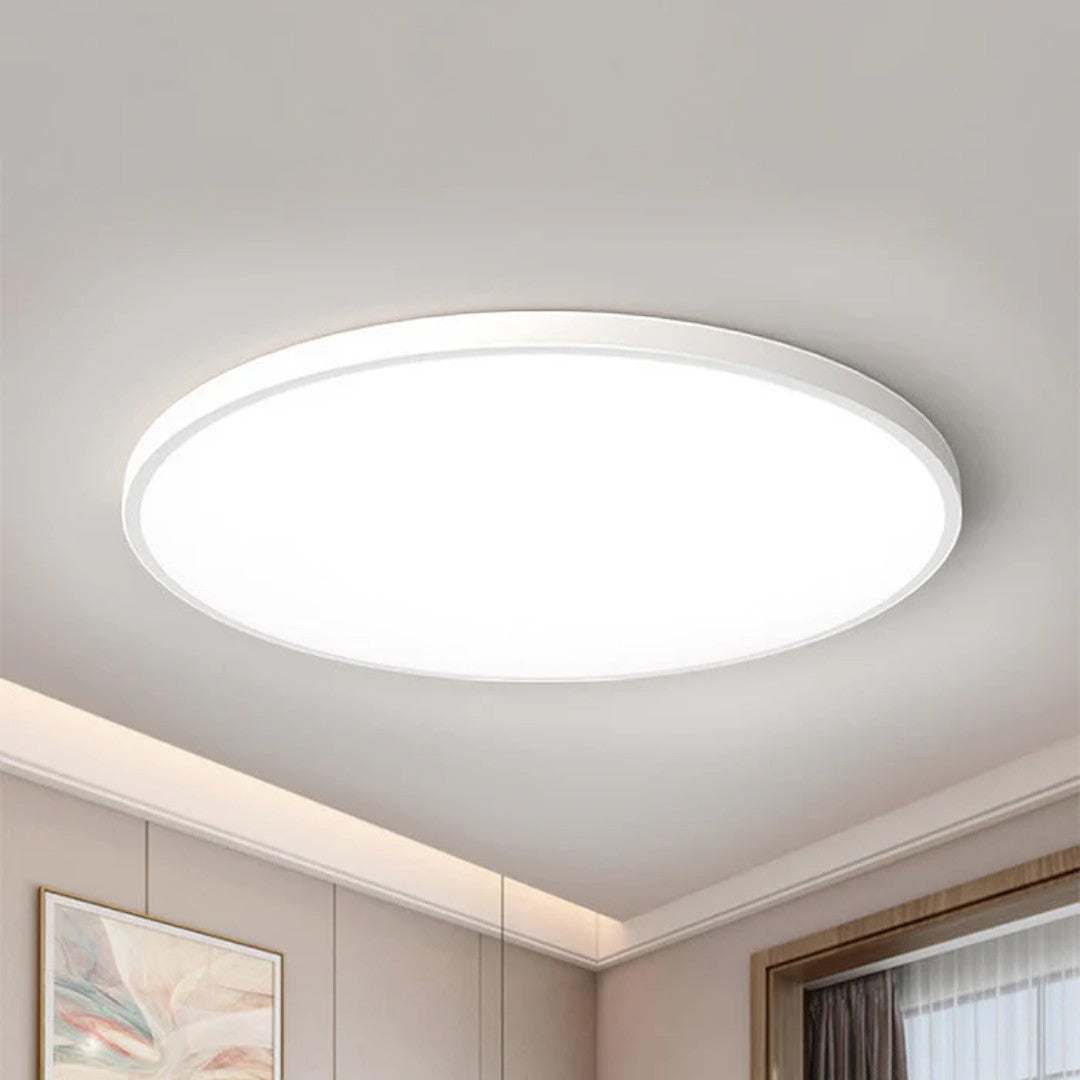 Ultratunn rund LED-taklampa med val mellan 3 färger