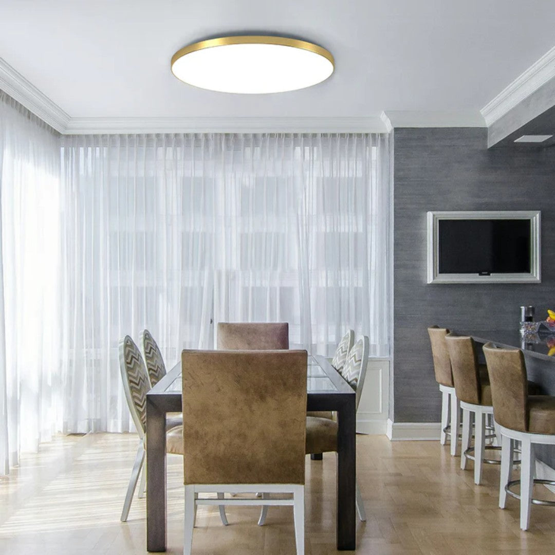 Ultratunn rund LED-taklampa med val mellan 3 färger