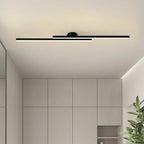 Lineært LED-loftlys med minimalistisk aluminiumsdesign
