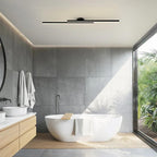 Lineært LED-loftlys med minimalistisk aluminiumsdesign