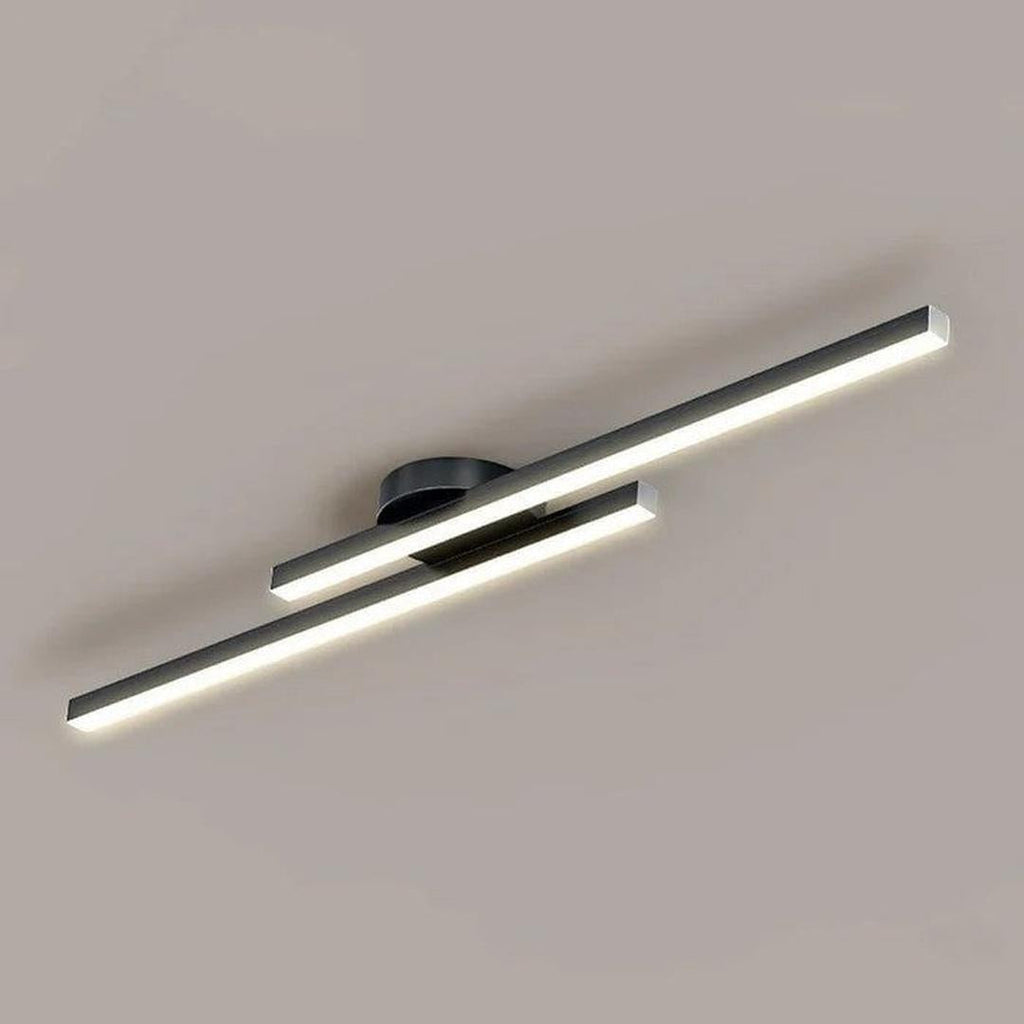 Lineært LED-loftlys med minimalistisk aluminiumsdesign