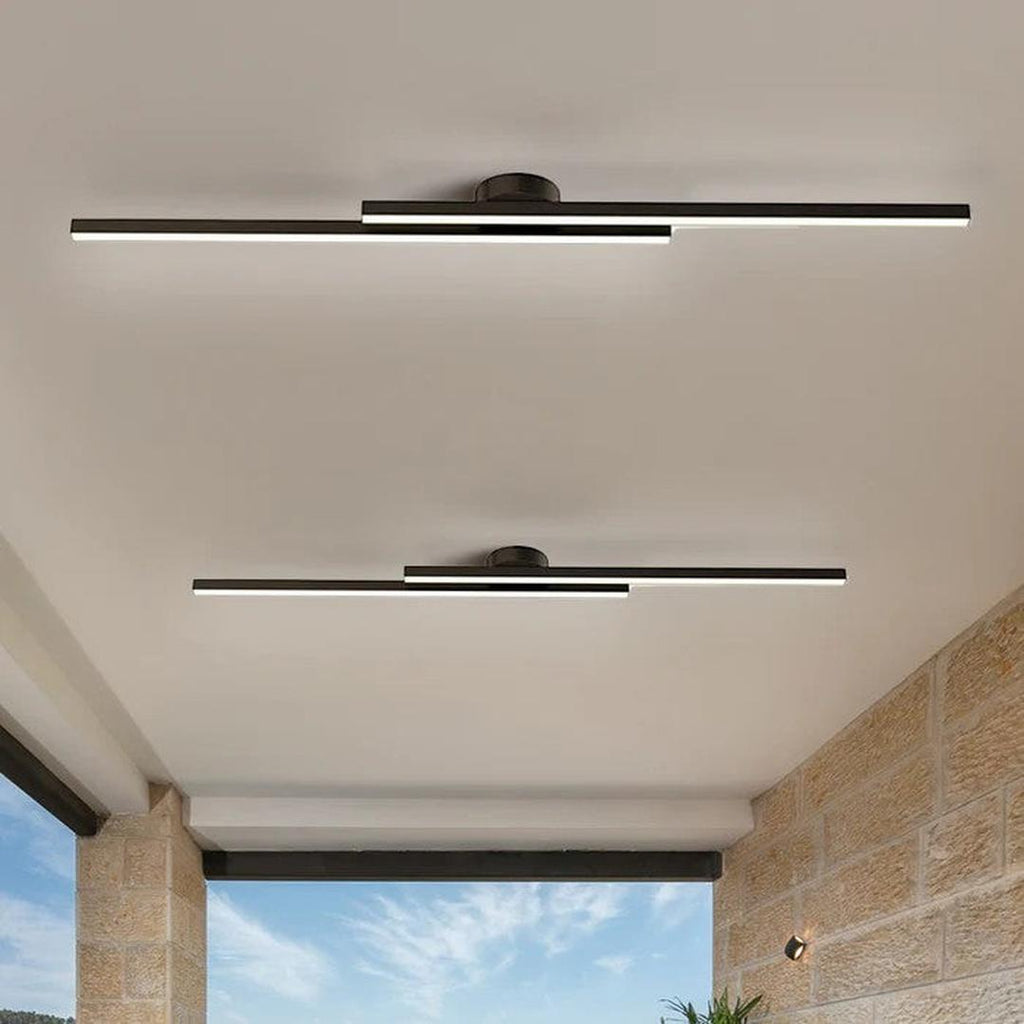 Lineært LED-loftlys med minimalistisk aluminiumsdesign