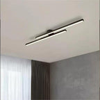 Lineært LED-loftlys med minimalistisk aluminiumsdesign