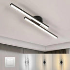 Lineært LED-loftlys med minimalistisk aluminiumsdesign