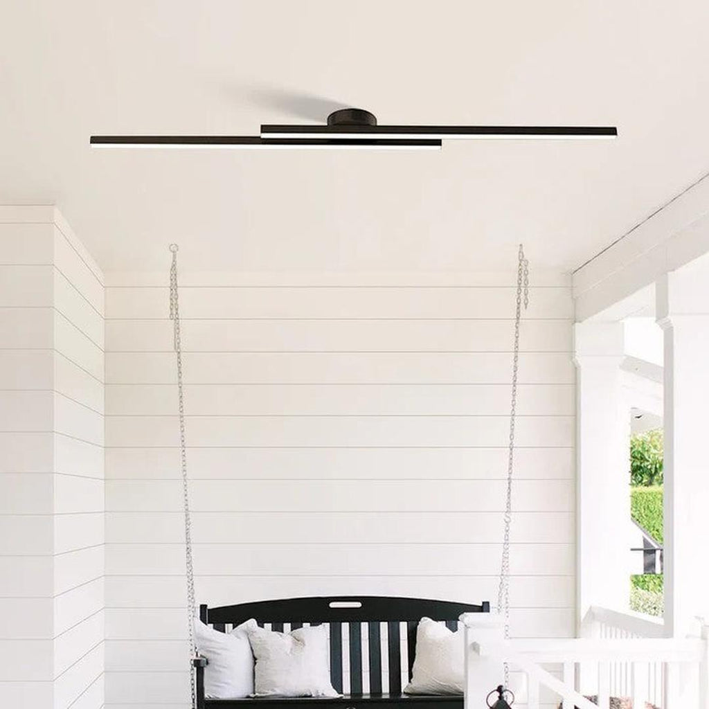 Lineært LED-loftlys med minimalistisk aluminiumsdesign
