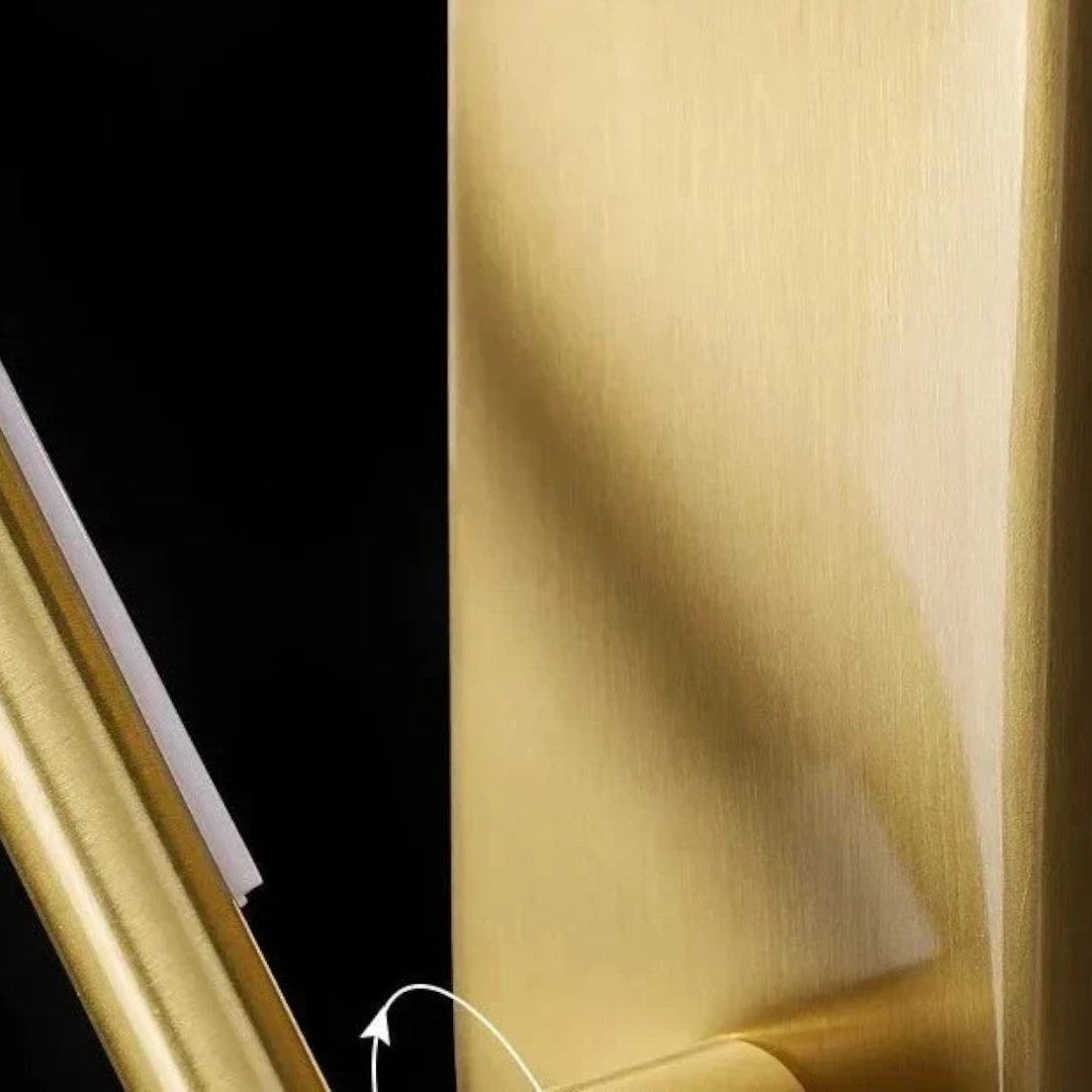 Lámpara de pared LED de hierro delgada con tres temperaturas de color