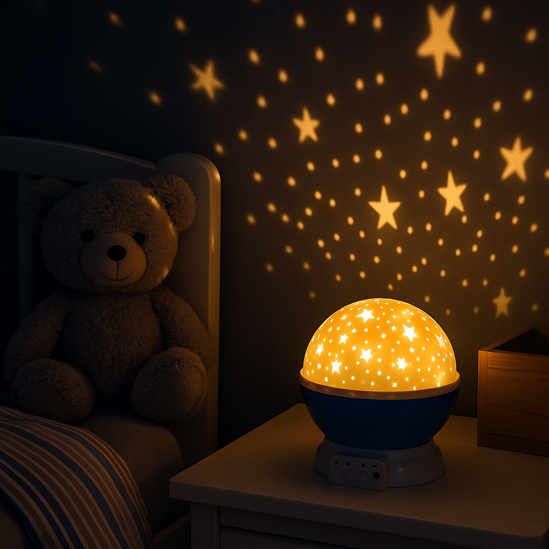LED Star Projector Night Light with Music and USB Power