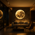 Applique murale LED Pleine Lune au design lunaire réaliste
