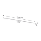 Applique murale LED linéaire fine avec diffuseur en acrylique