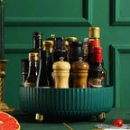 360° roterende Lazy Susan-organisator med rillet design