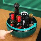 360° roterende Lazy Susan-organisator med rillet design