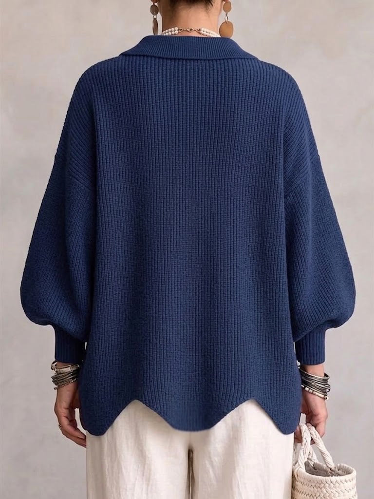 Cardigan in maglia oversize da donna con bottoni sul davanti