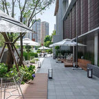 Modern Outdoor LED Lantern Floor Light