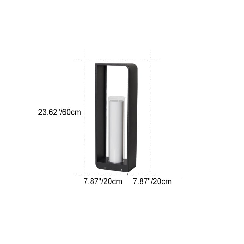 Modern Outdoor LED Lantern Floor Light