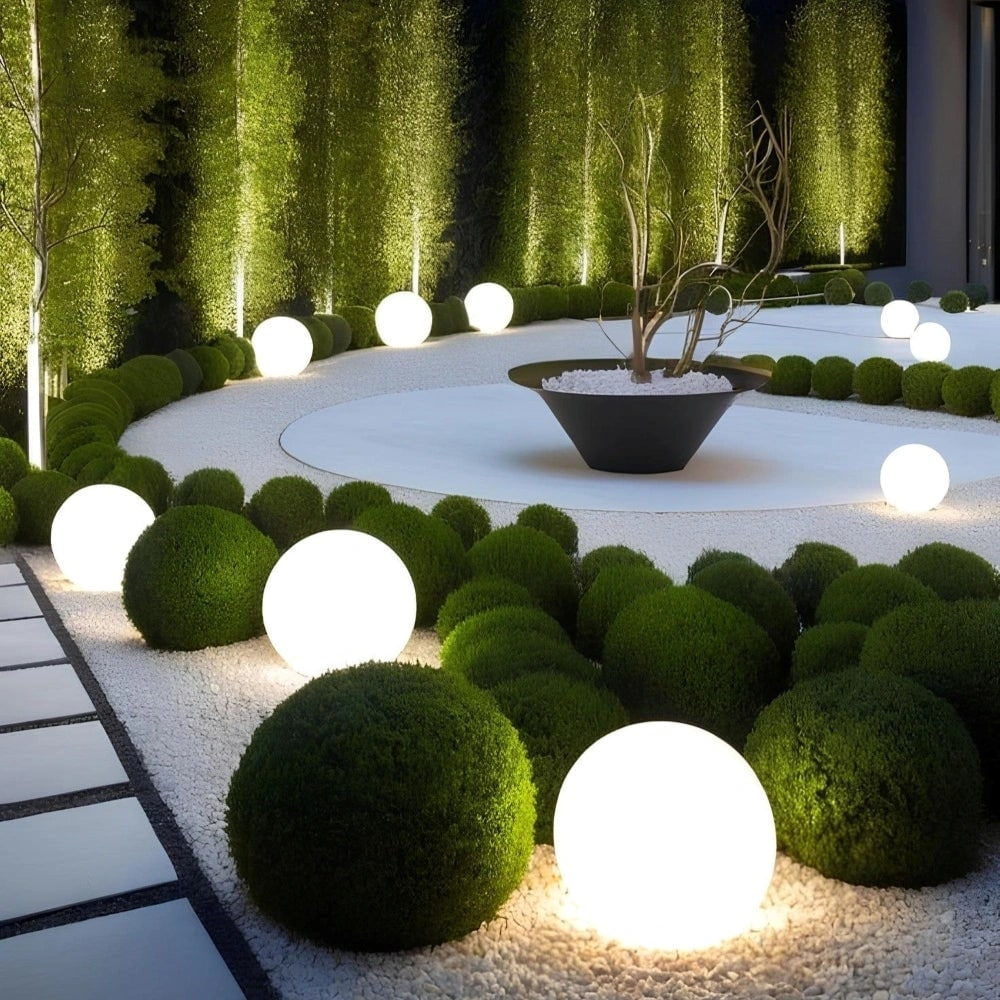 Luci da giardino a globo per esterni
