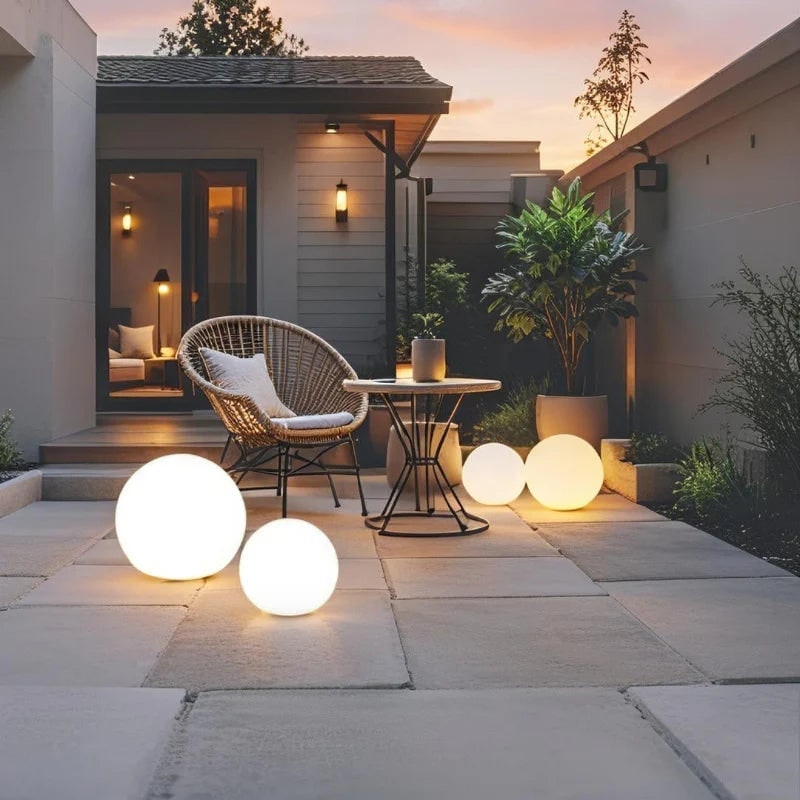 Luci da giardino a globo per esterni