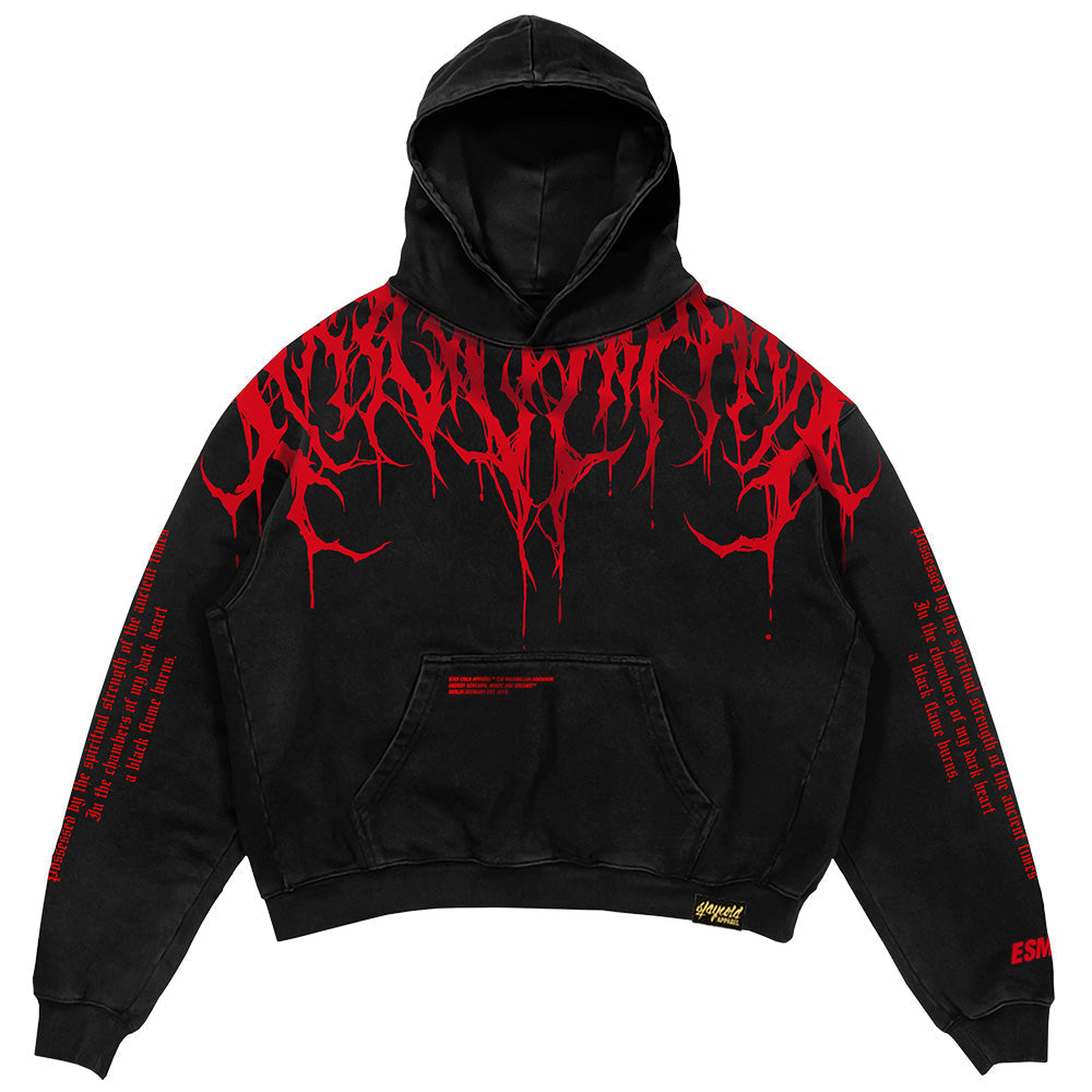 Felpa con cappuccio grafica oversize da uomo